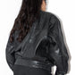 90s Oversize Genuine Leather Bomber Jacket