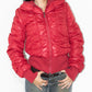 Y2k Vintage Double Zip Red Quilted Puffer Jacket - Size XL