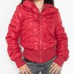 Y2k Vintage Double Zip Red Quilted Puffer Jacket - Size XL