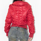 Y2k Vintage Double Zip Red Quilted Puffer Jacket - Size XL