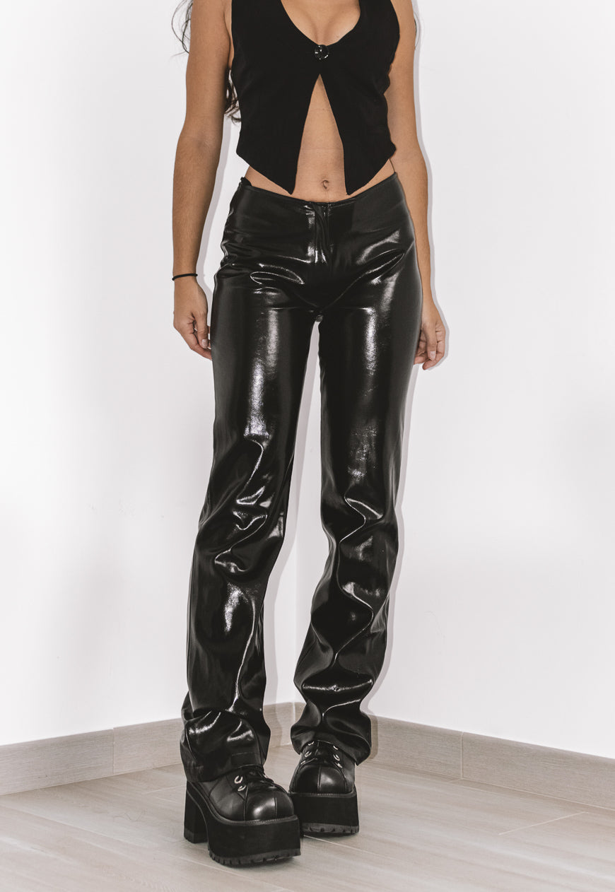 Vintage Morgan De Toi PVC Bootcut Pants