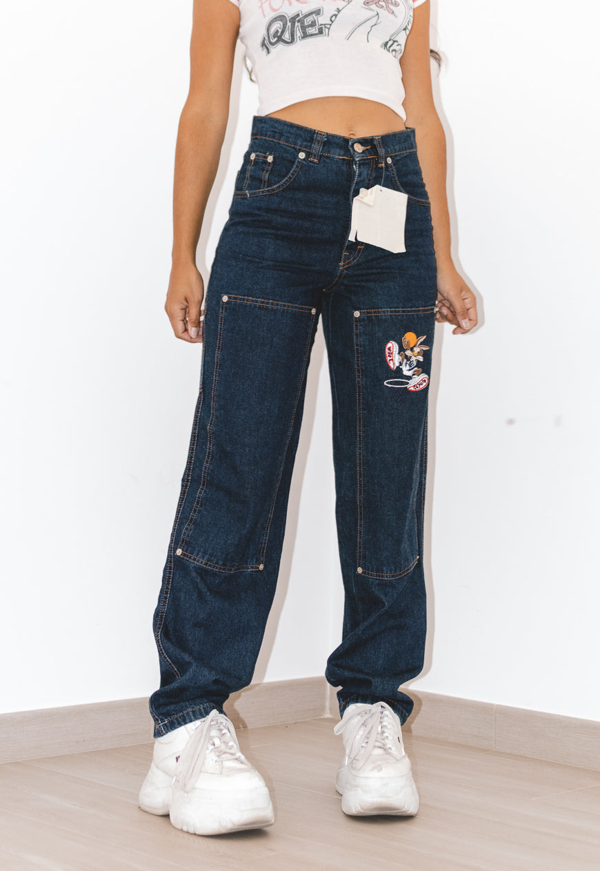 Vintage Cartoon Deadstock 90s High Rise Jeans