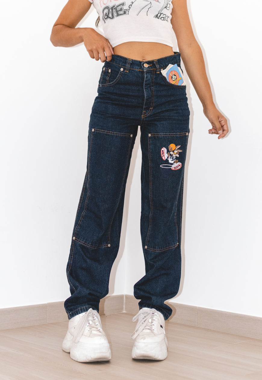 Vintage Cartoon Deadstock 90s High Rise Jeans