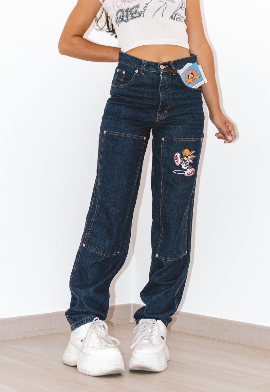 Vintage Cartoon Deadstock 90s High Rise Jeans