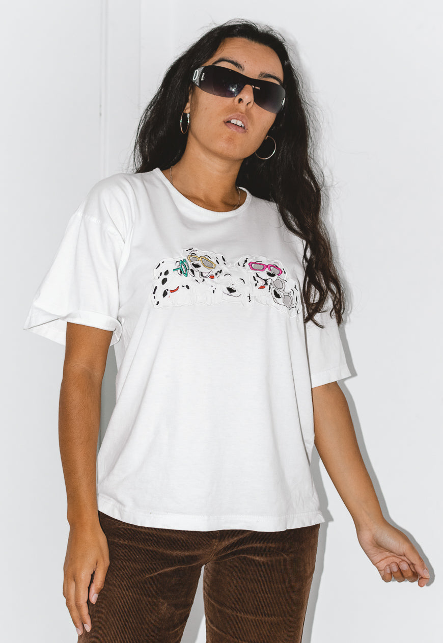 Vintage 90s Dalmatians Disney Embroidered T-shirt