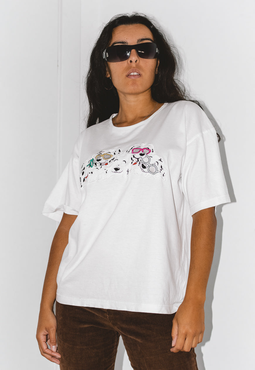 Vintage 90s Dalmatians Disney Embroidered T-shirt