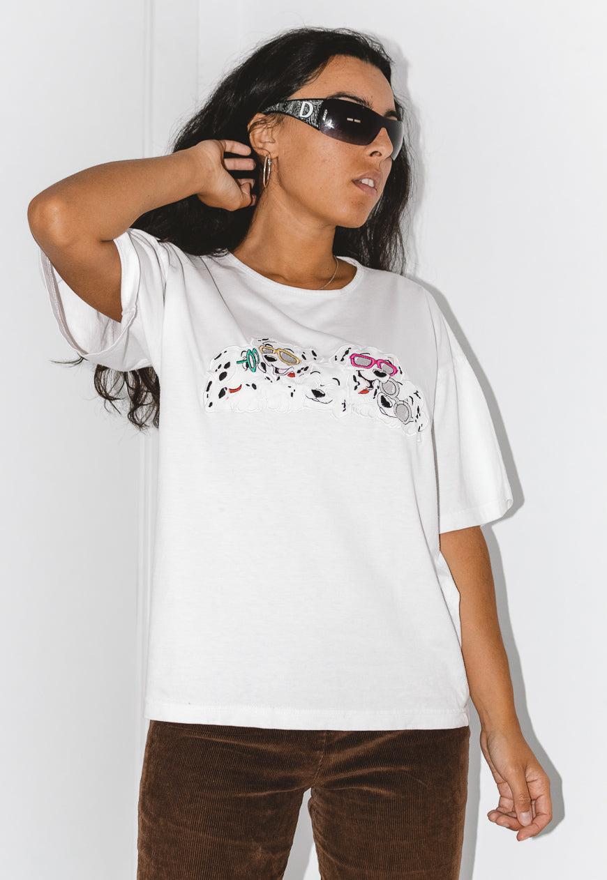 Vintage 90s Dalmatians Disney Embroidered T-shirt