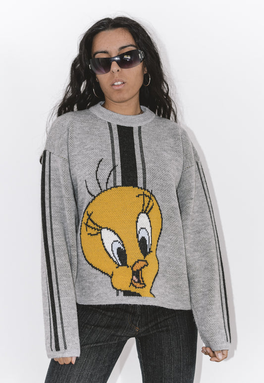 Vintage 90s Cartoon Sweater with Tweety