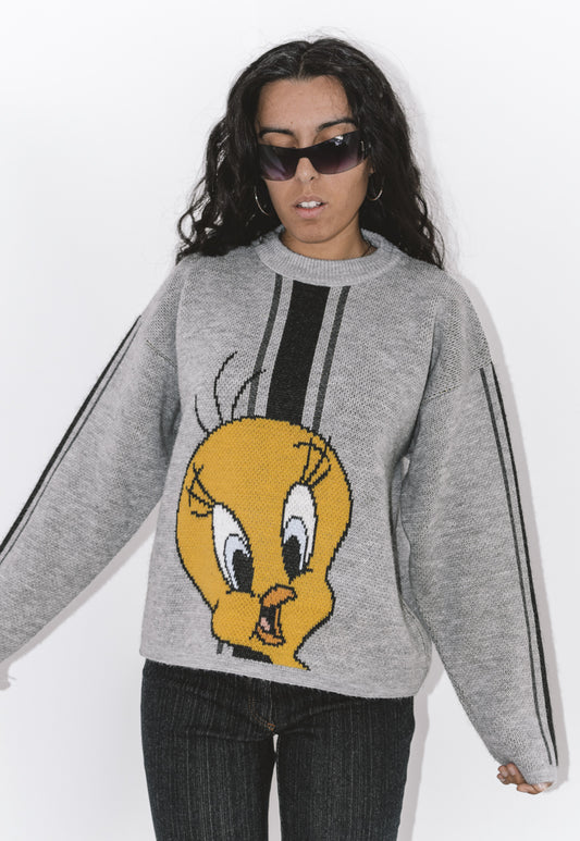 Vintage 90s Cartoon Sweater with Tweety