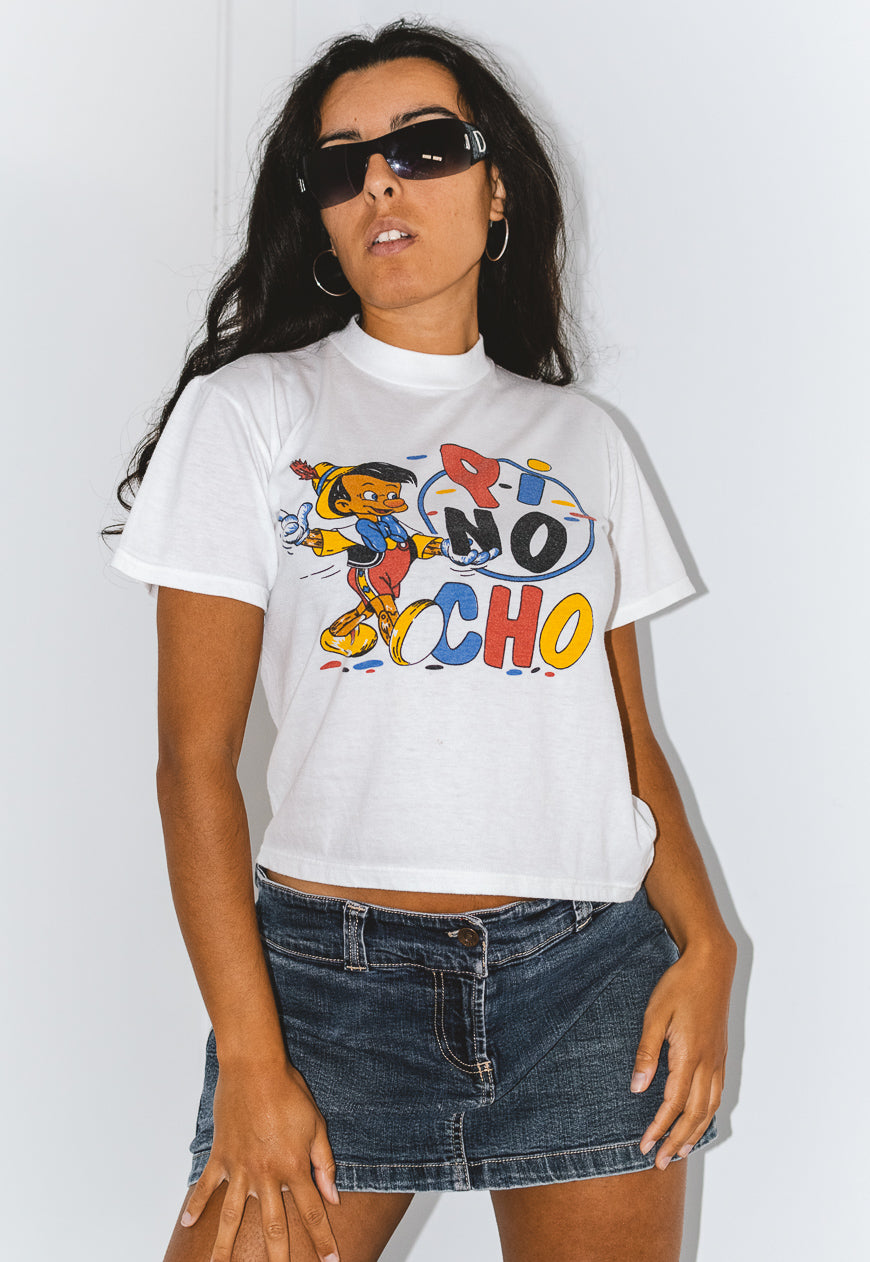 Vintage 90s Pinocchio Cartoon Printed Disney Graphic T-shirt