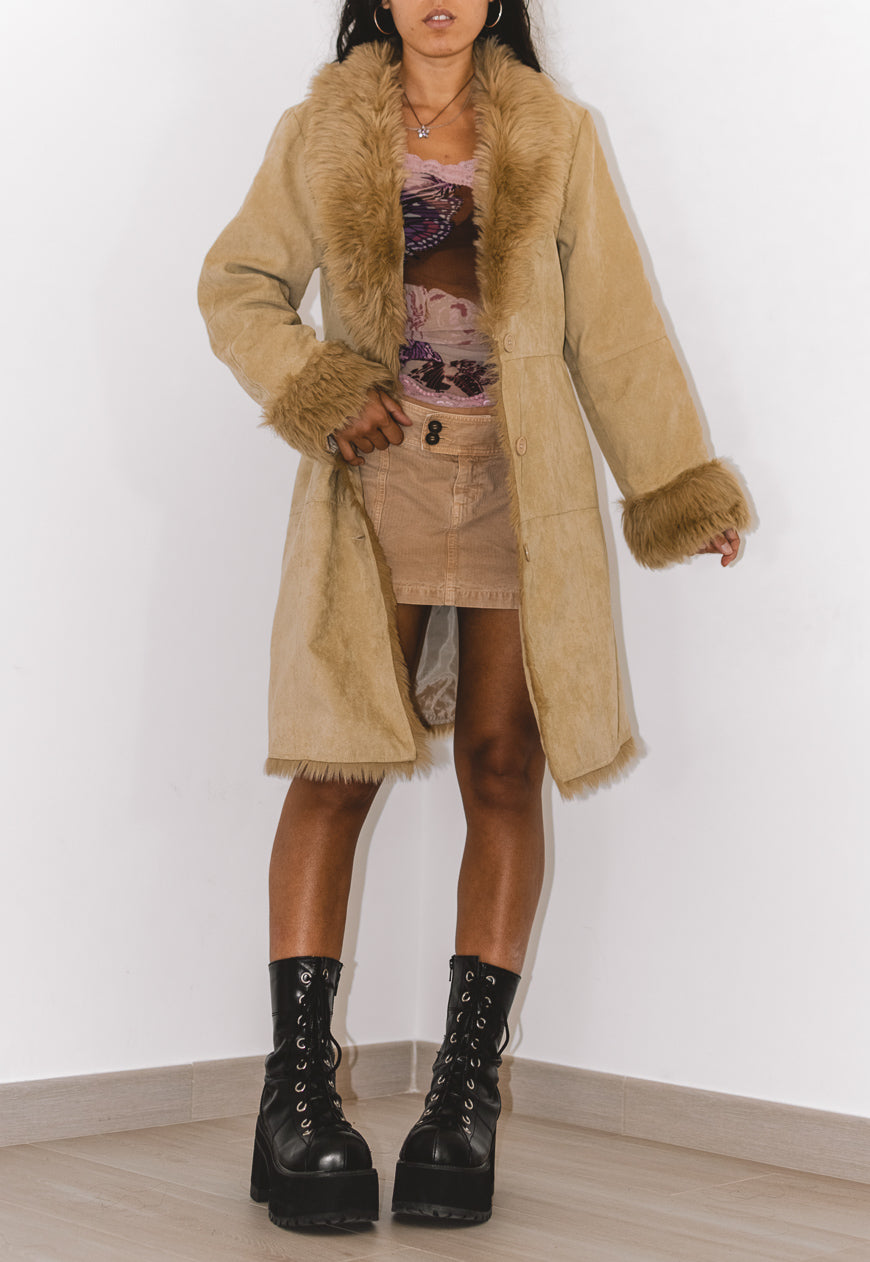 Vintage Faux Fur Trim Penny Lane Jacket