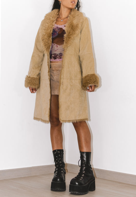 Vintage Faux Fur Trim Penny Lane Jacket